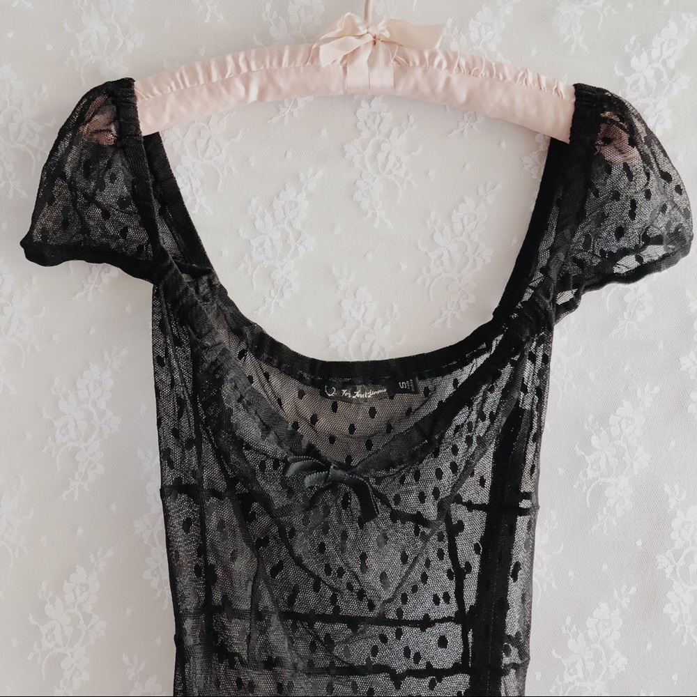 For Love and Lemons Polka Dot Tulle Slip
